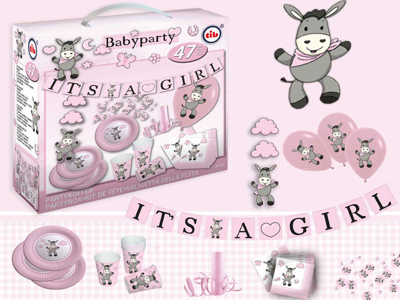 Babyparty Set Mädchen Baby Shower Party Dekoset Girl