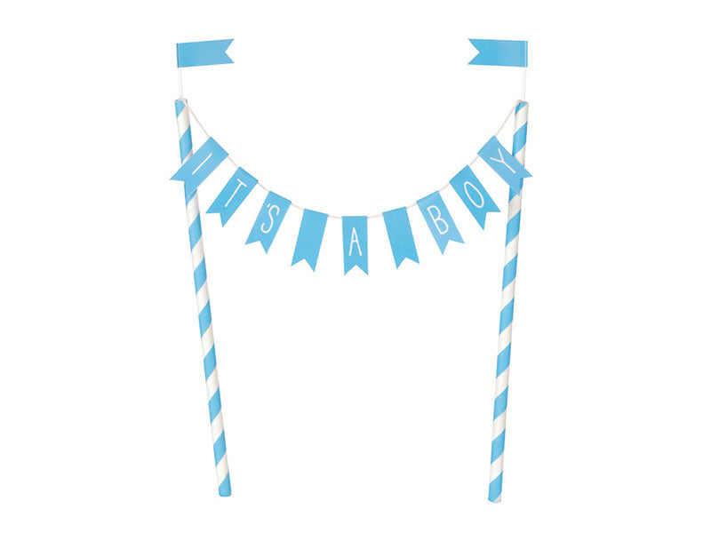 Cake Topper It's a Boy Tortendeko hellblau
