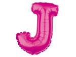 Folienballon Buchstabe J pink Buchstabenballon