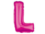 Folienballon Buchstabe L pink Buchstabenballon