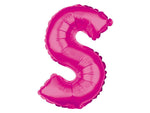 Folienballon Buchstabe S pink Buchstabenballon