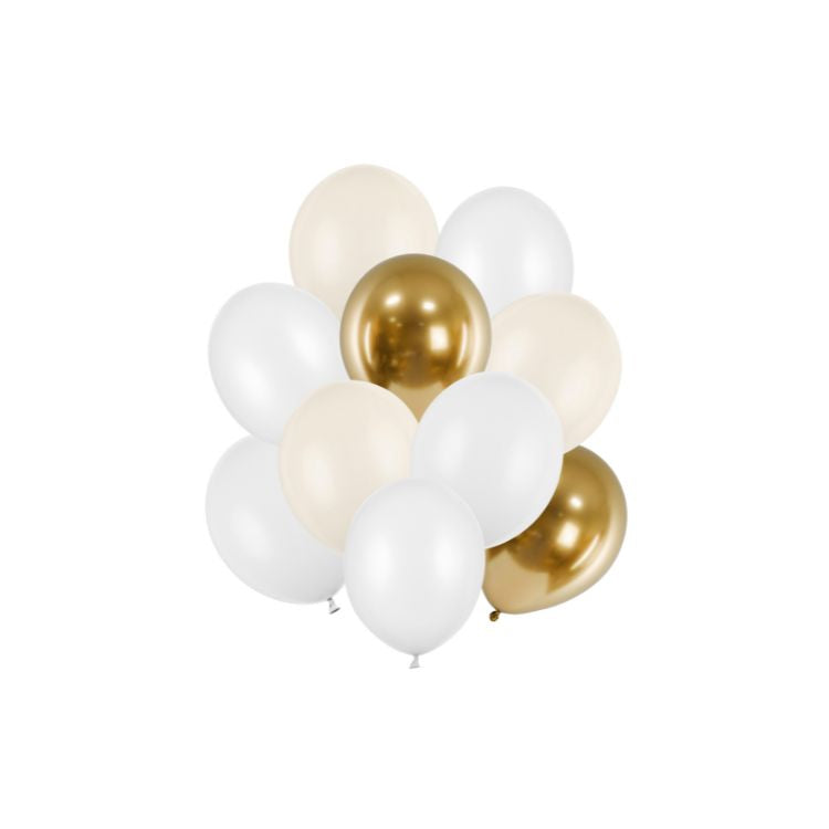 Ballonset Latexballons - 10 Stück | Beige Mix