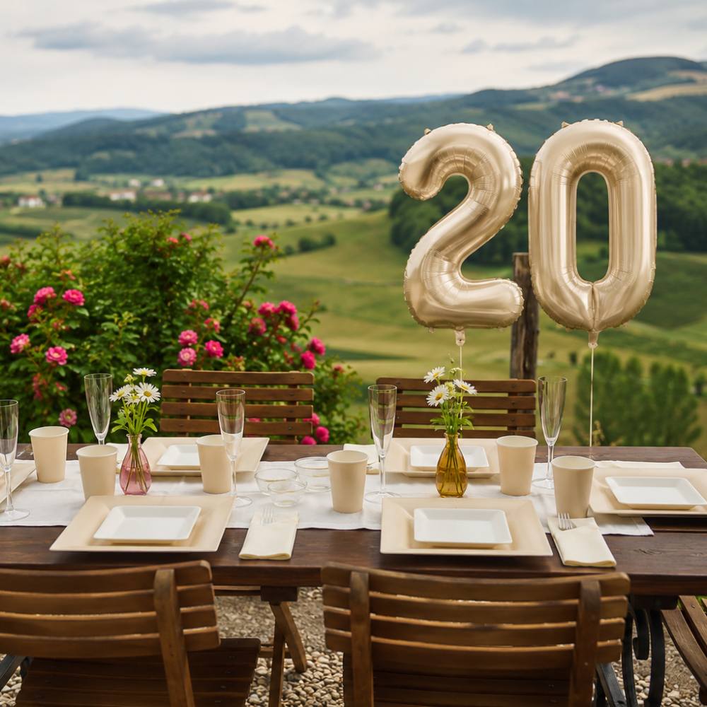 20. Geburtstag | Komplett Geburtstagsdeko Set