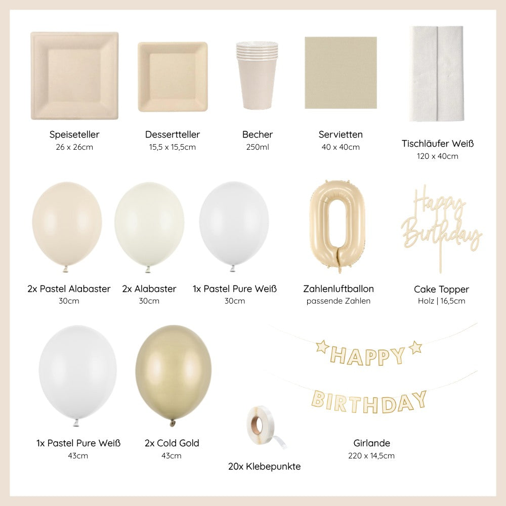 20. Geburtstag | Komplett Geburtstagsdeko Set
