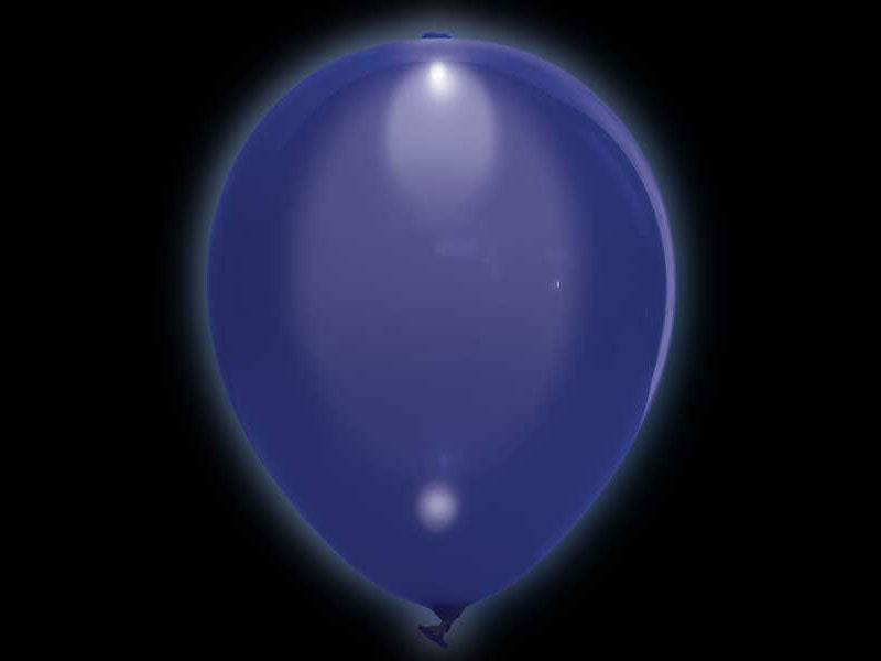 LED Luftballons blau 5 Stk.