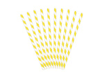 Papierstrohhalme gelb Papiertrinkhalme