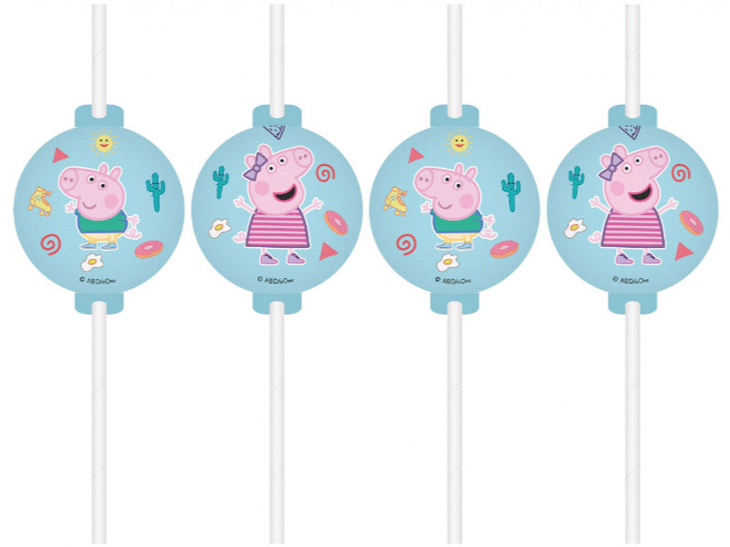 Papierstrohhalme Peppa Wutz Papiertrinkhalme Peppa Pig