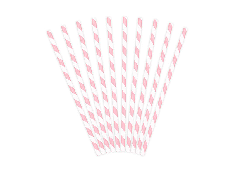 Papierstrohhalme rosa Papiertrinkhalme