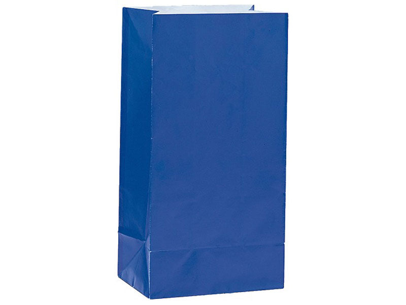 Papiertüten blau 12 Stk. Geschenktüten