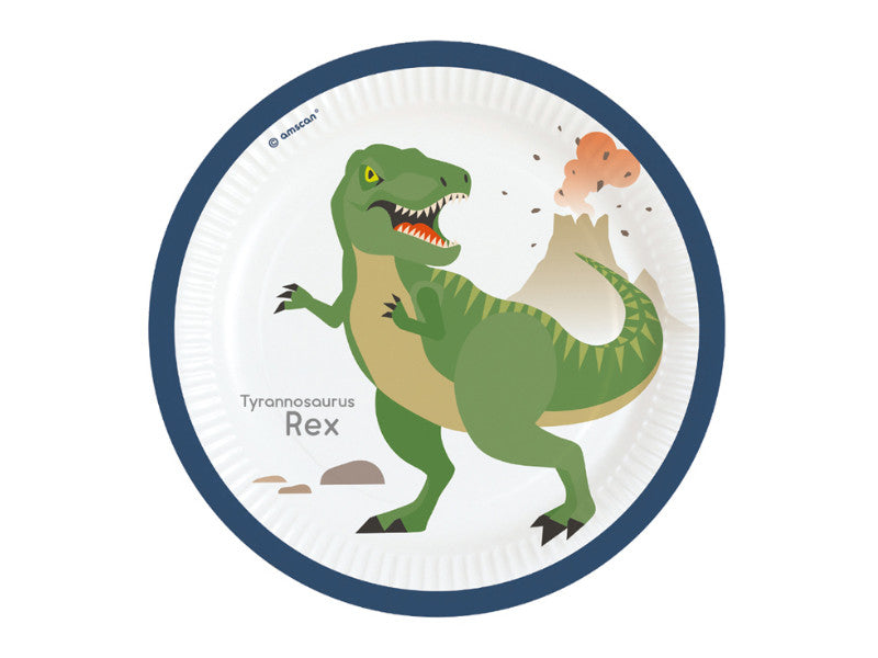 Pappteller Dinosaurier Partyteller Tyrannosaurus Rex