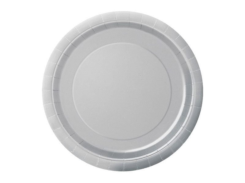 Pappteller silber Partyteller