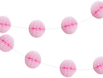 Wabenball Girlande rosa