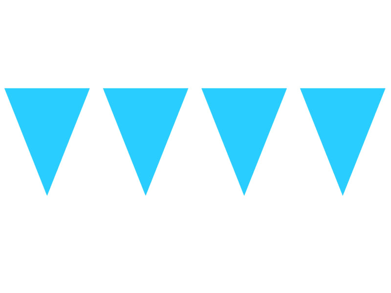Wimpelkette blau 10m Wimpelgirlande