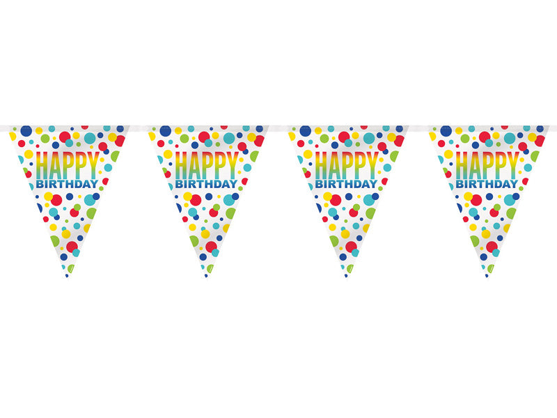 Wimpelkette Happy Birthday Wimpelgirlande