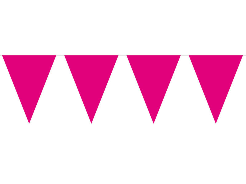 Wimpelkette pink 10m Wimpelgirlande
