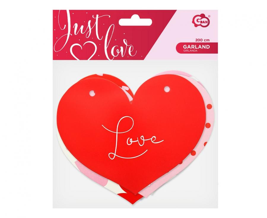 Liebe Hearts Happy Birthday Schild 200 cm