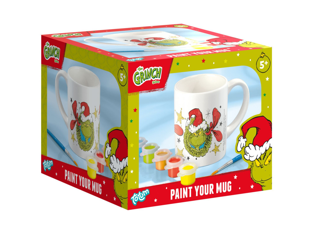 Der Grinch Dr Seuss bemalbare Porzellantasse 235 ml in Geschenkbox