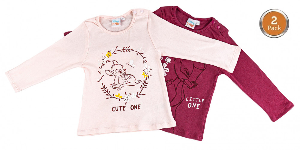 Disney Bambi Baby T-Shirt, Oberteil 2 Stk 62-92 cm