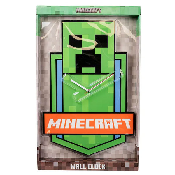 Minecraft Green XL Wanduhr 50 cm