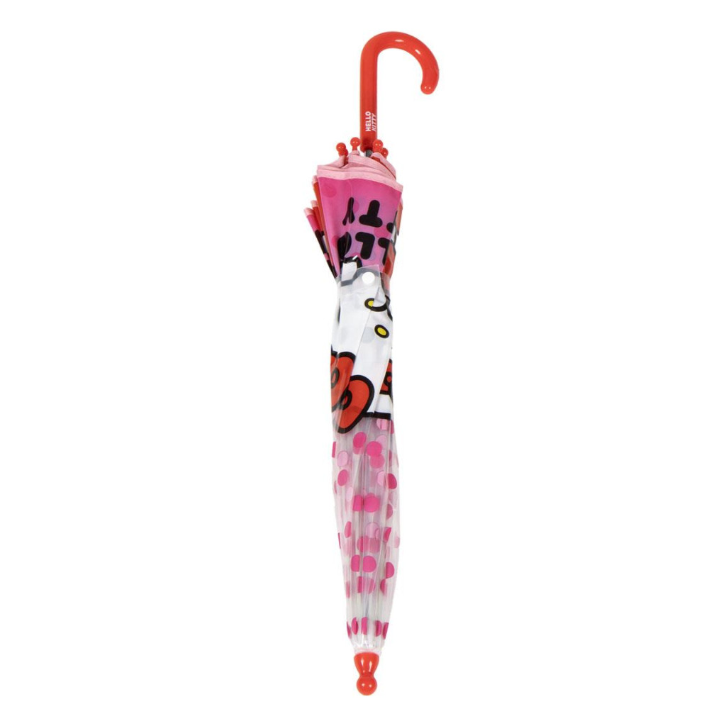 Hello Kitty Dots Kinder transparenter Regenschirm Ø71 cm