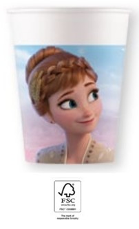 Disney Eiskönigin Wind  Papierbecher 8er Pack, 200 ml, FSC