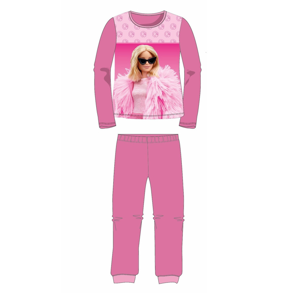 Barbie Elegant Kinder langer Schlafanzug 3-8 Jahre