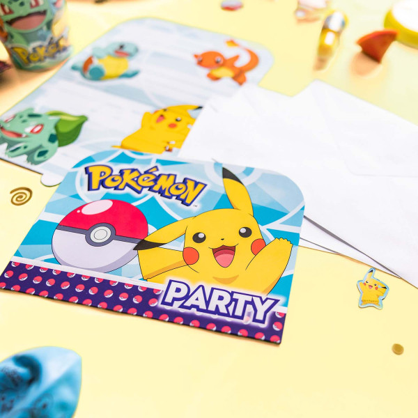 Pokémon Initial Party-Einladung 8 Stk