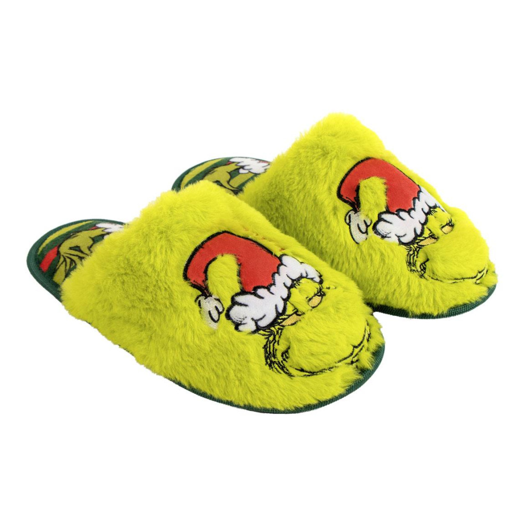 Der Grinch Green Erwachsenen-Winterhausschuhe Größe 44/45