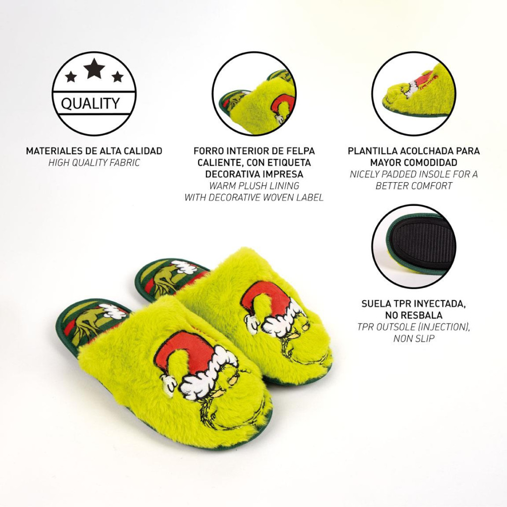 Der Grinch Green Erwachsene Winterhausschuhe 40/41