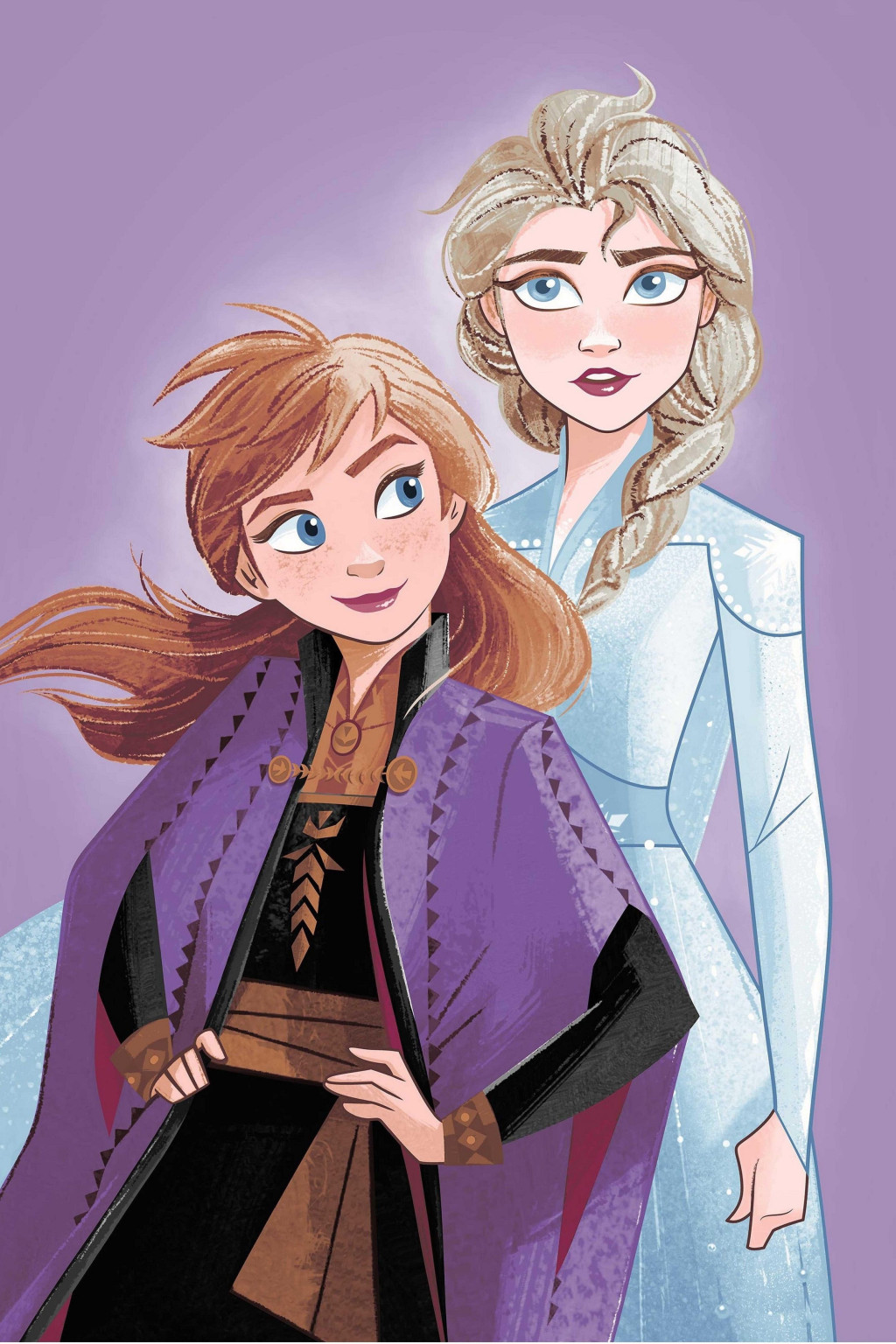 Disney Eiskönigin Purple Mikroflanel-Decke 100x150cm