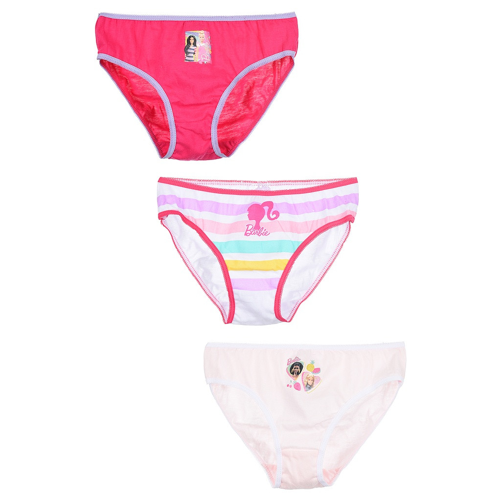 Barbie Kinderunterwäsche, Unterhose 3 Stück/Paket 6/8 Jahre