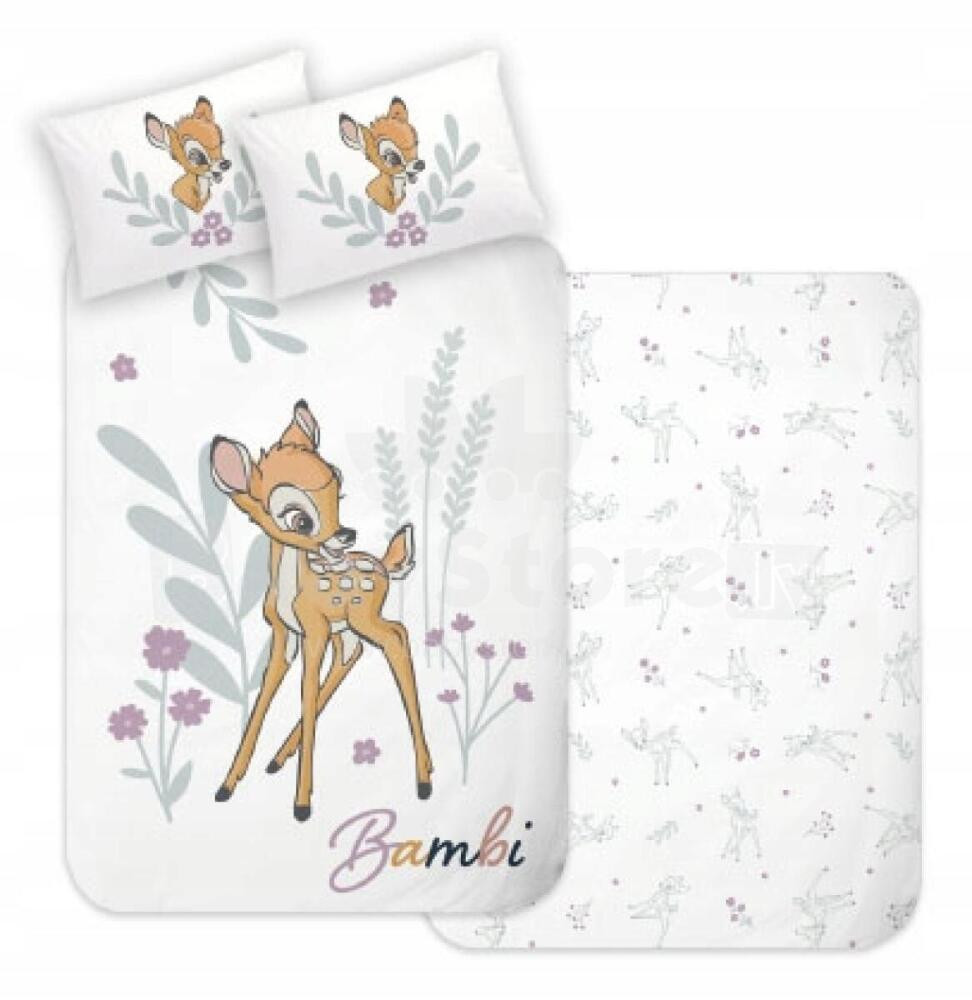 Disney Bambi in Bloom Kinderbettbezug 100x135 cm, 40x60 cm