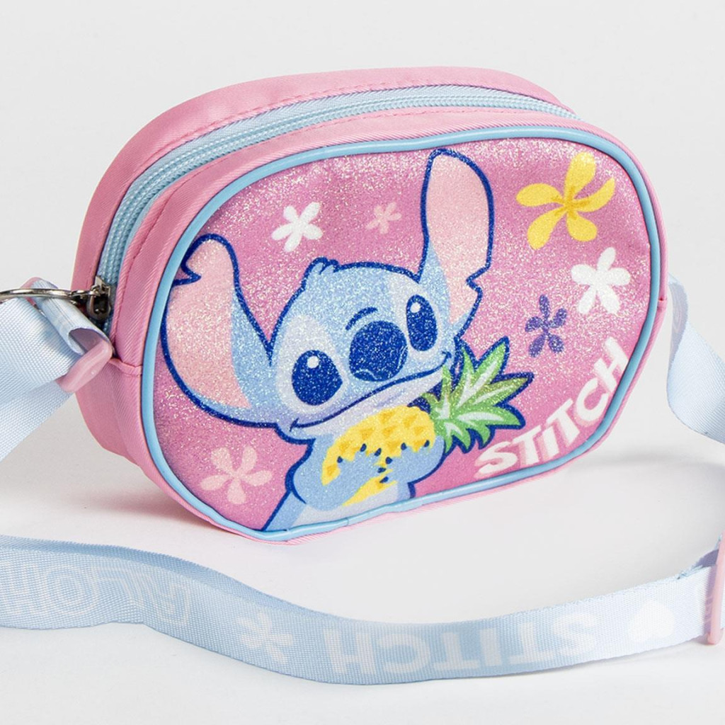 Disney Lilo und Stitch Ananas Glitzer Umhängetasche, Schultertasche