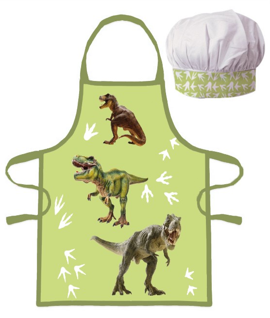 Dinosaurier T-Rex Kinder Schürze 2er-Set