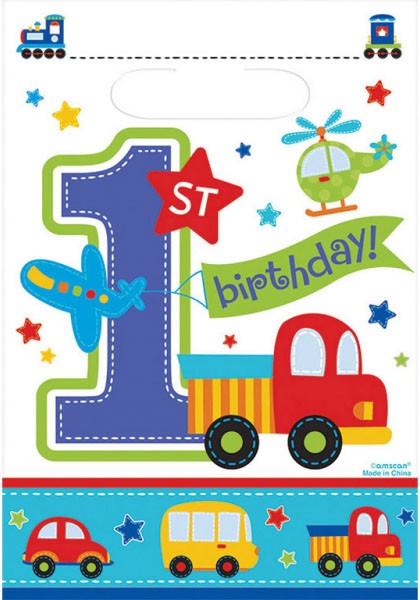 Erster Geburtstag Cars Geschenktasche 8-teiliges Set