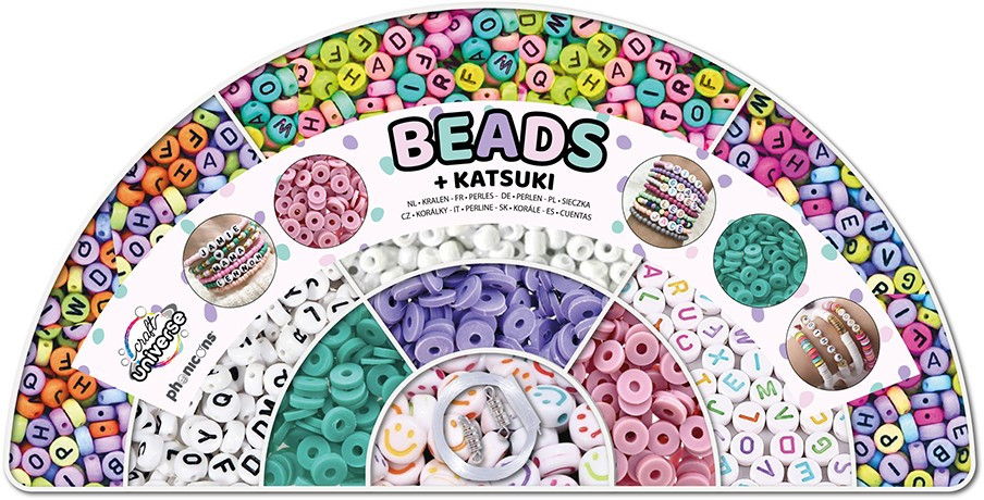 Farbe ABC Perlen Schnurset XXL