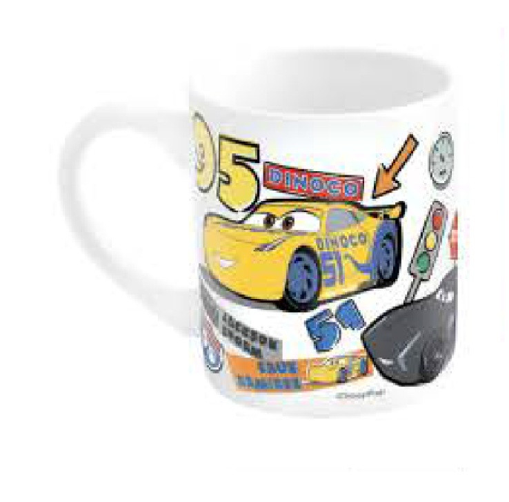 Disney Cars Stickers Porzellanbecher 235 ml (8 oz) im Geschenkkarton