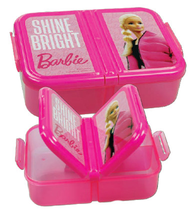 Barbie Shine Bright mehrfächige Brotdose, Sandwichbox