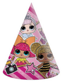 LOL Surprise! Glitterati Partyhut, Schako 6er-Set