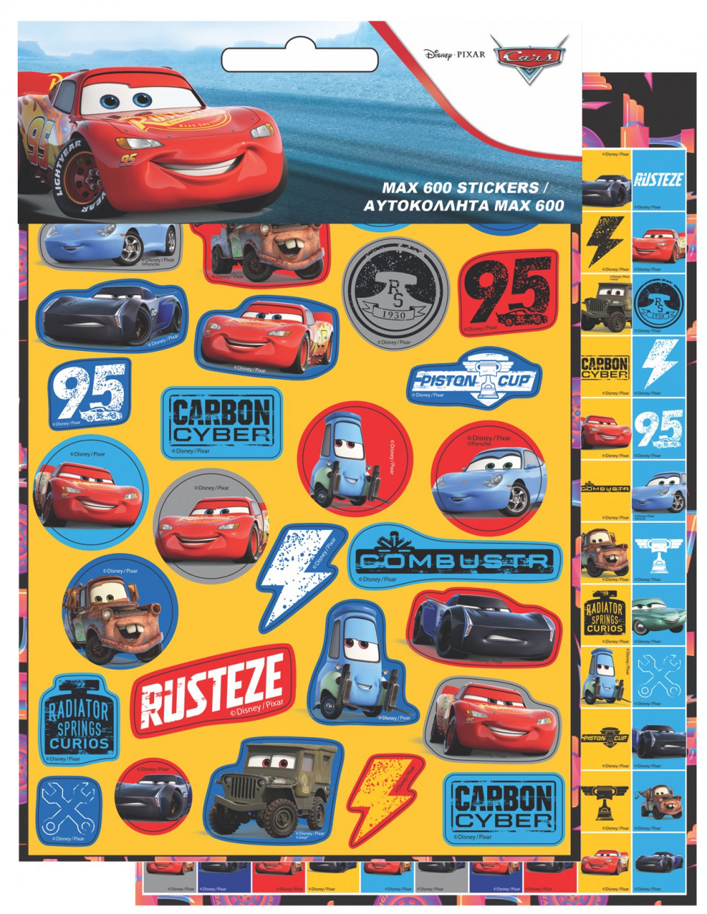 Disney Cars Adventure 600-teilges Aufkleber-Set