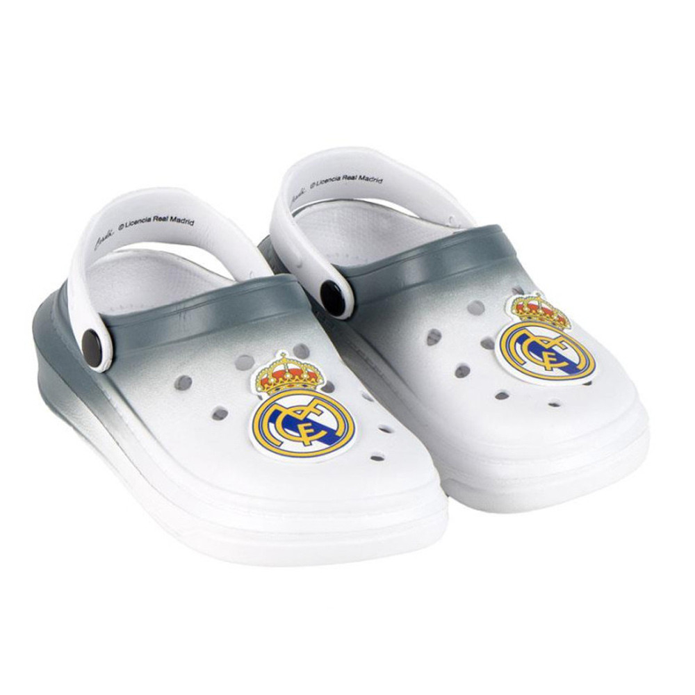 Real Madrid Coat of Arms White Kinderclogs 28/29