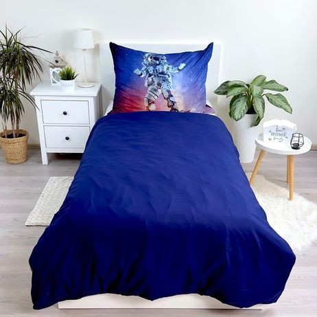 Astronaut Surf Bettwäsche 140×200cm, 70x90 cm Mikrofaser