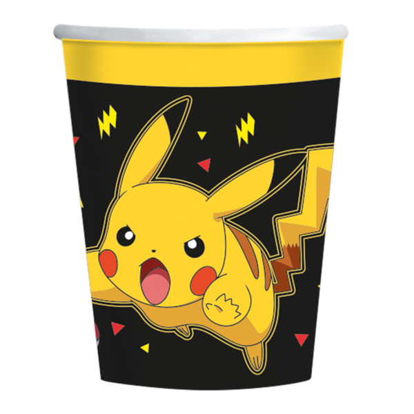 Pokémon Thunder Pappbecher 237 ml, 8 Stück