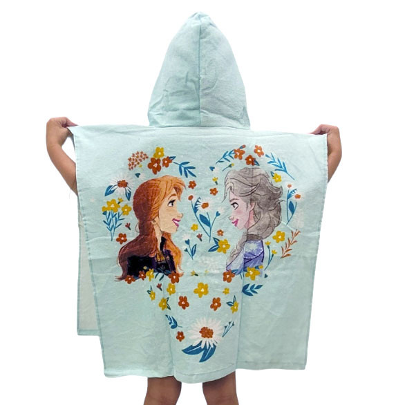 Disney Eiskönigin Flower Strandtuch Poncho 60x120 cm