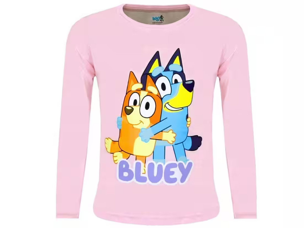 Bluey Hug Kinder Langarmshirt, Oberteil 2 - 6 Jahre / 92 - 116 cm