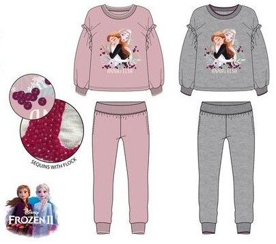 Disney Eiskönigin Kinder Pailletten Trainingsanzug, Jogging Set 4-8 Jahre