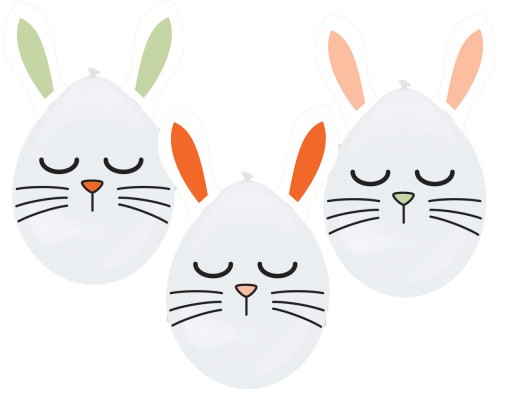 Ostern Bunny Ballon 3er Set 12 Zoll (30 cm)