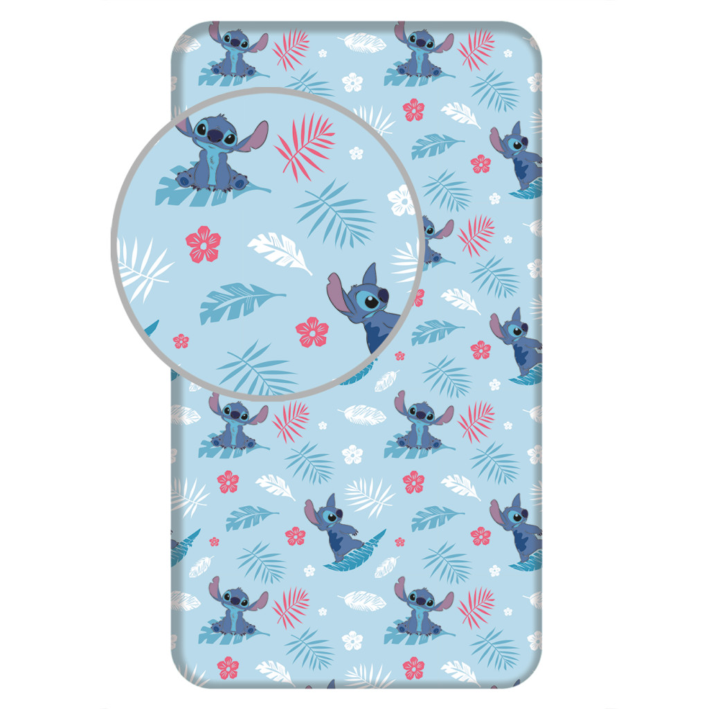 Disney Lilo und Stitch Blue Spannbetttuch 90x200 cm