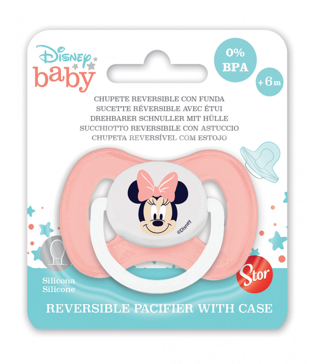 Disney Minnie  Wendbarer Baby Schnuller mit Hülle