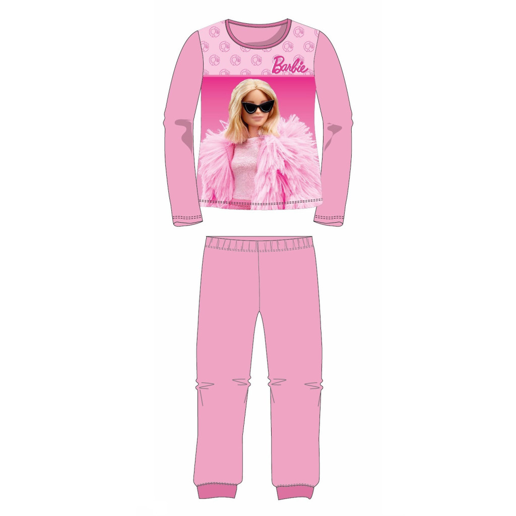 Barbie Elegant Kinder langer Schlafanzug 3-8 Jahre